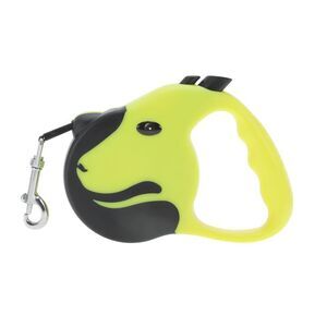Dog Face Style Pet Leash 16.4ft Long Yellow